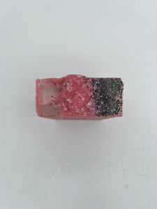Pine and Bedford's Watermelon Sugar soap top. Showing Pink Sugar and Poppy Seed Embellishments.